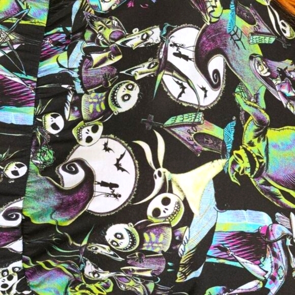 ❤️NWT VINTAGE TORRID NIGHTMARE BEFORE CHRISTMAS SKATER DRESS - HALLOWEEN - Picture 2 of 13